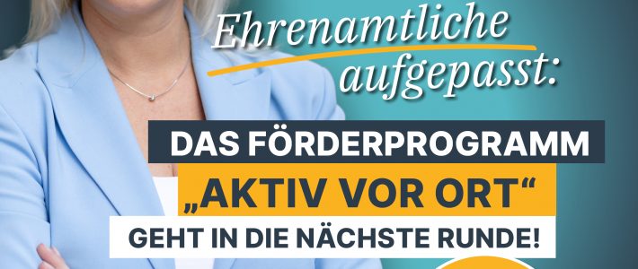 Rekordbilanz für „Aktiv vor Ort“ – Beantragung startet erneut Ehrenamtliche Förderung - Aktiv vor Ort - Beate Meißner