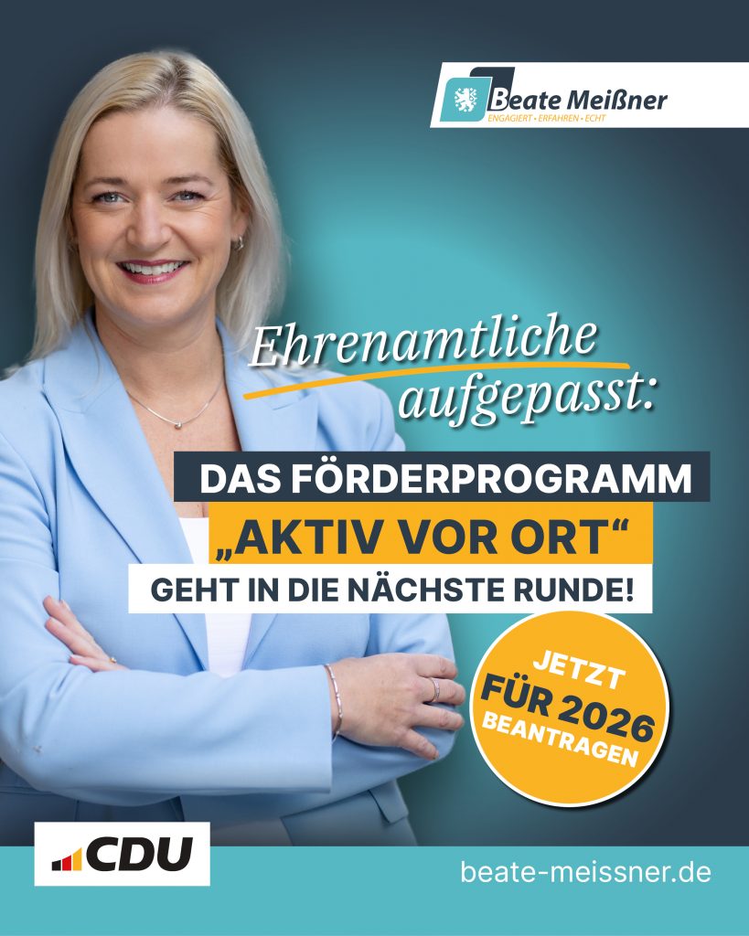 Ehrenamtliche Förderung - Aktiv vor Ort - Beate Meißner
